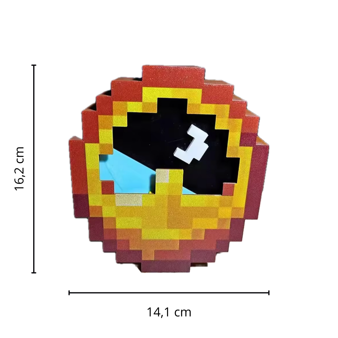 Reloj de pared de Minecraft funcional